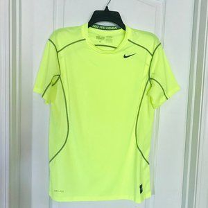 Nike Men's DriFit Running T-Shirt, M, Neon yellow